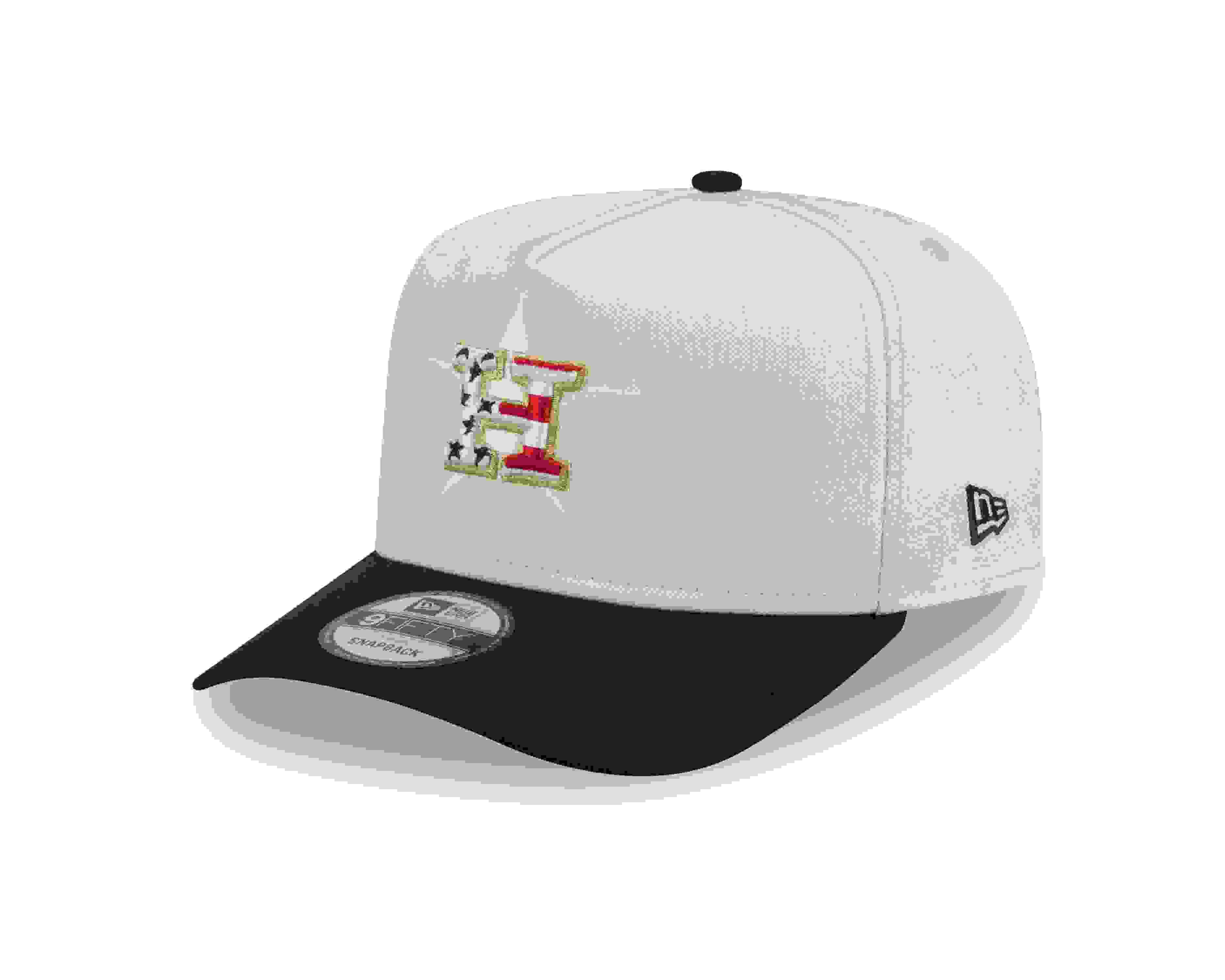 New Era Houston Astros 9FIFTY A-Frame 4th of July Cream Snapback Hat